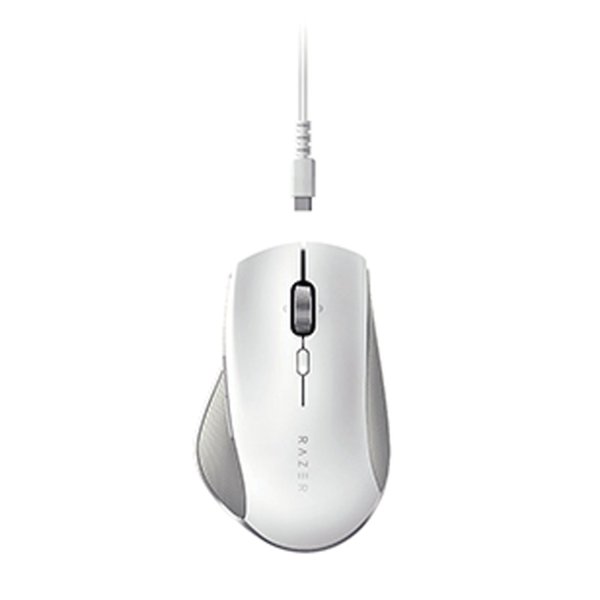 Maus Razer T Pro Click ergonomisch weiß/silber