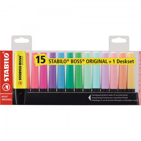 STABILO Textmarker BOSS ORIGINAL 7015-01-5 15 St./Pack.