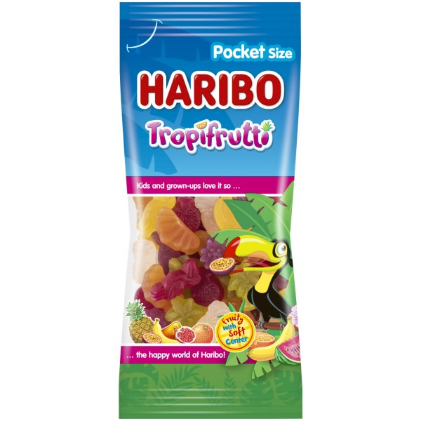 HARIBO Fruchtgummi Tropifrutti 10003220 75g 14St