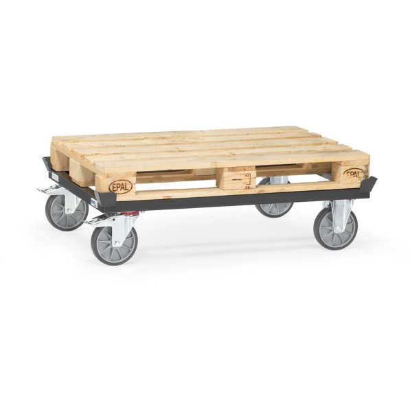 fetra Paletten-Fahrgestell TPE-Räder 1210x282x810mm
