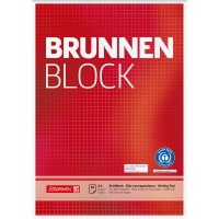 BRUNNEN Briefblock RCP 105261801 DIN A4 50Blatt kariert BRUNNEN Briefblock RCP 105261801 DIN A4 50Blatt kariert
