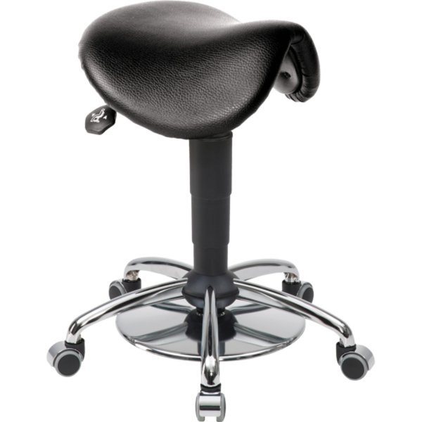 meychair Hocker A4-MED- TR-KL-FG/11-38 KL Rollen sw