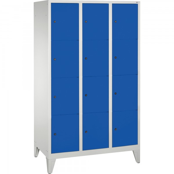 C+P Fächerschrank 8010324S10003 Füße 12Fächer B1200mm lgr/ebl