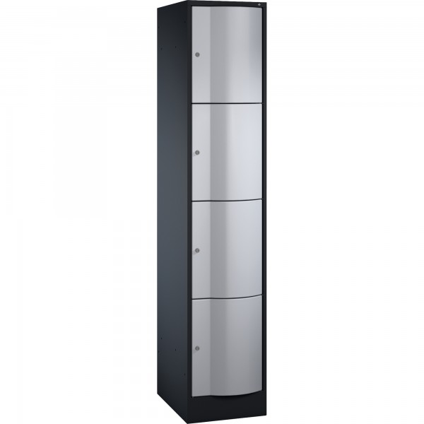 C+P Schließf.schrank 8470172S10011 4Fächer 1950x396x540mm sgr/wsalu