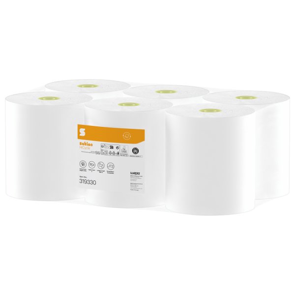 Satino Toilettenpapier Jumborolle 2lg hw 380m 6St