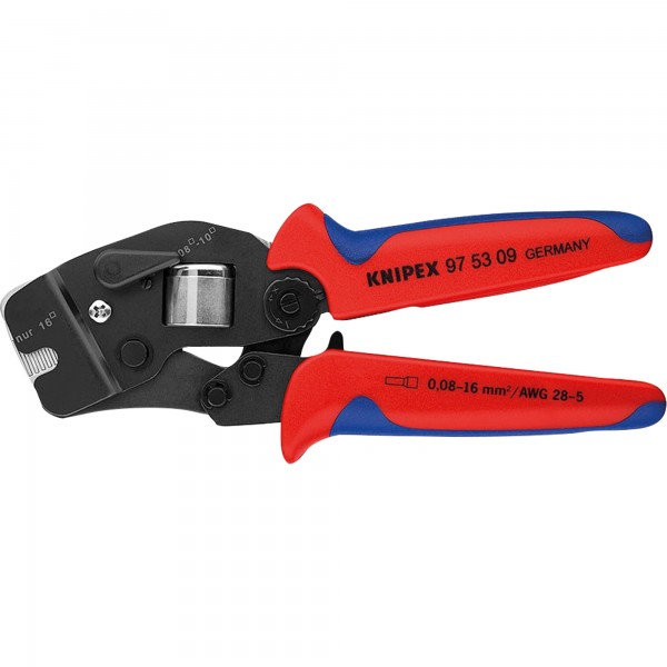 KNIPEX Crimpzange 97 53 09 190mm 0,08-10+16mm brüniert