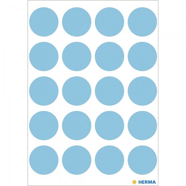 HERMA Markierungspunkt 1873 19mm blau 100 St./Pack.