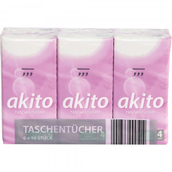 Fripa Papiertaschentuch Akito weiß 6x10 St./Pack.