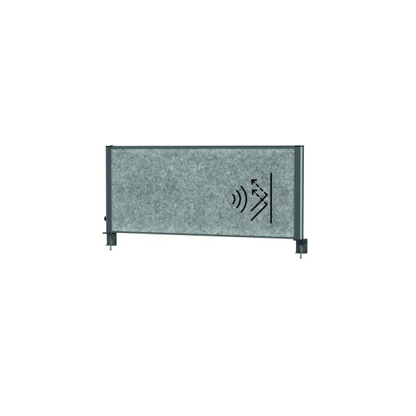 Maul Tisch-Trennwand Akustik MAULconnecto 120x50cm dgr