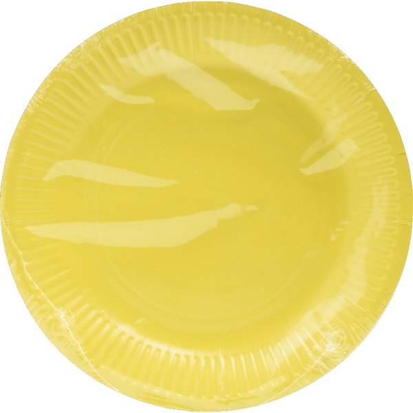 PROnappe Pappteller 23cm gelb 20St
