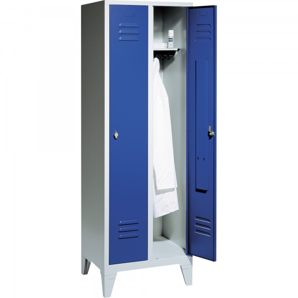 C+P Umkleidespind Classic 801020S10003 2Abteile lgr/ebl