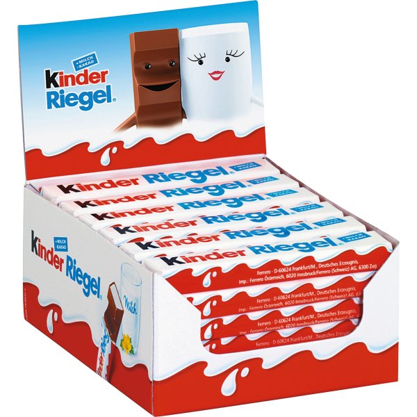 Kinder Schoko Riegel 2204 464520 36St./Pack.