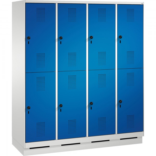 C+P Doppelstockspind 4932042S10012 Sockel 8Fächer B1600mm lgr/ebl