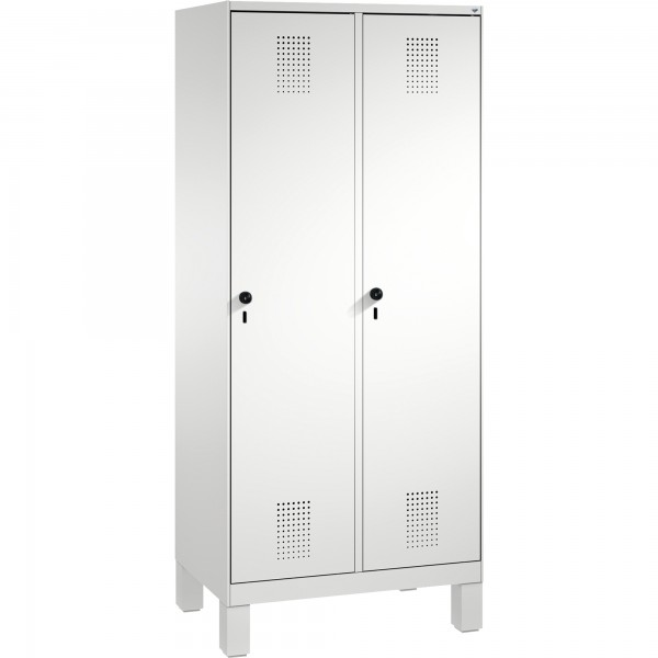 C+P Umkleidespind 4901022S10027 Füße 2Abteile B800mm lgr/lgr
