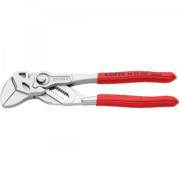 KNIPEX Zangenschlüssel 86 03 180 DIN ISO 5743 180mm Spannweite 35mm