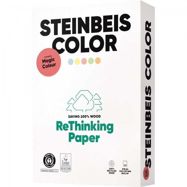 Steinbeis Kopierpapier Color A4 80g rs 500Bl