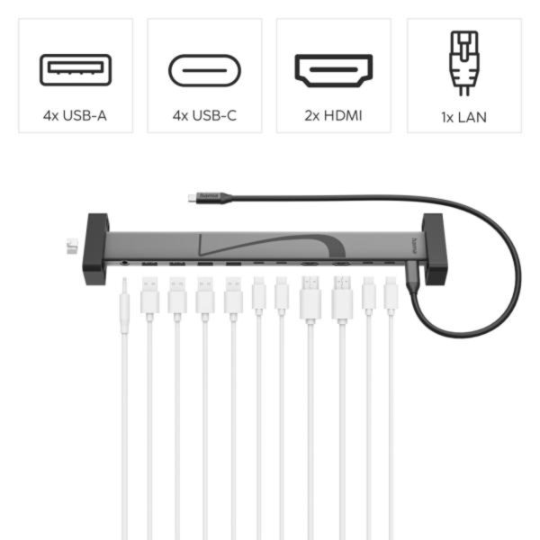 Hama Dockingstation 12Ports USB-C