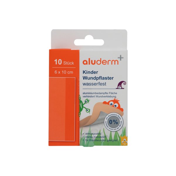 aluderm Kinder Wundpflaster 6x10cm 10St