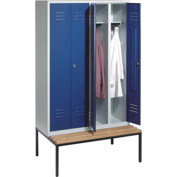 C+P Doppelspind 805240S10024 Sitzbank 4Abteile B1190mm lgr/ebl