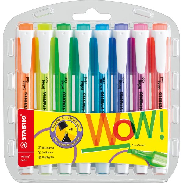 Stabilo Textmarker swing cool 1/4mm sortiert 8St