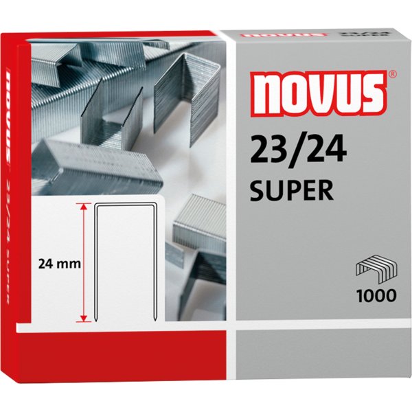NOVUS Heftklammer 23/24 SUPER verzinkt 1000St