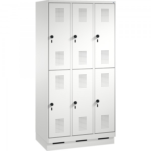 C+P Doppelstockspind 4932030S10034 Sockel 6Fächer lgr/lgr