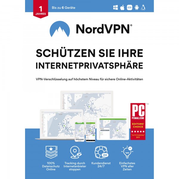 NordVPN Software Lizenz 1 Jahr NV1C1YESDEU