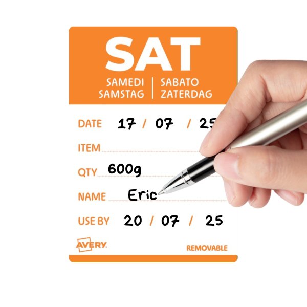 Avery Zweckform Küchenetikett SA 40x56mm 500St abl or/ws