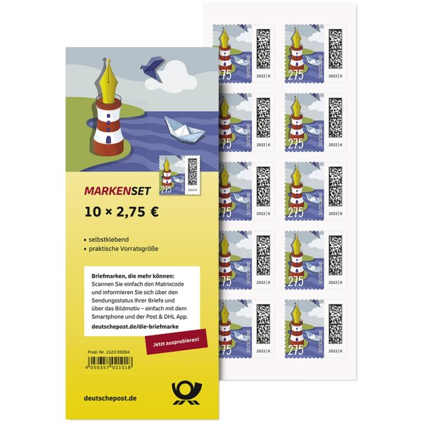 Briefmarke Maxibrief national 275ct 10St.