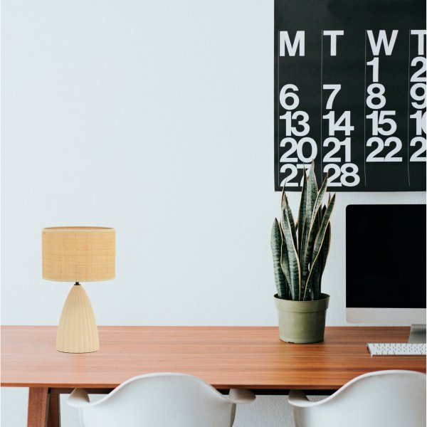 Paperflow meet Tischleuchte Sonia beige