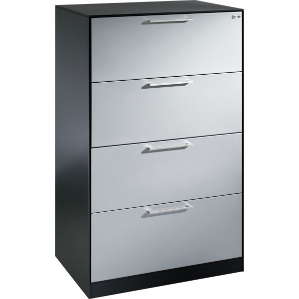 C+P Hängeregistraturschrank Asisto 146223412S10072 A4 2bahnig sgr/lgr