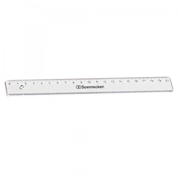 Soennecken Lineal 20cm Kunststoff transparent