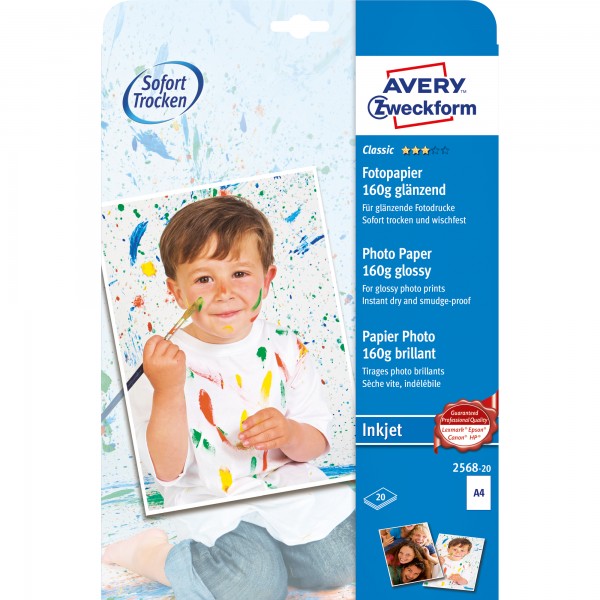 Avery Zweckform Fotopapier Classic 2568-20 DIN A4 20 Bl./Pack.