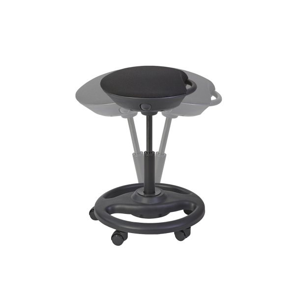 Alba Hocker Rolly ergonmisch sw