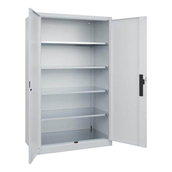 C+P Schwerlastschrank 4Böden 1950x1200x600mm lgr/lgr
