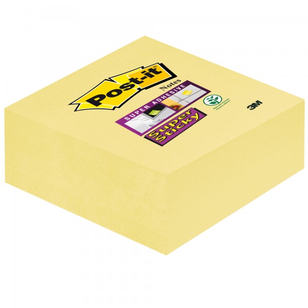 Post-it Haftnotiz Super Sticky Würfel 76x76mm ge 270Bl