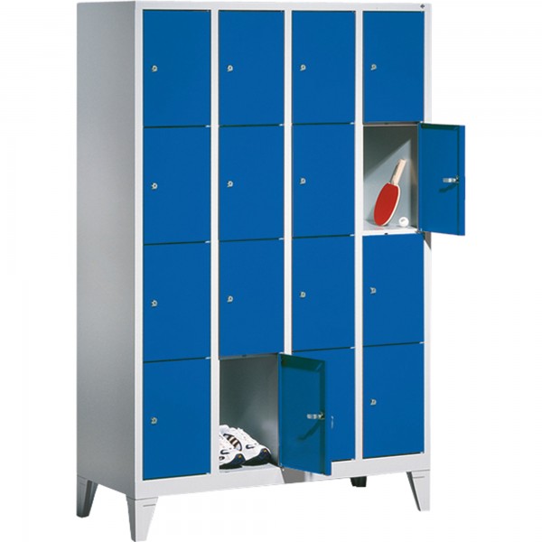 C+P Fächerschrank 8010404S10012 Füße 16Fächer B1190mm lgr/lbl