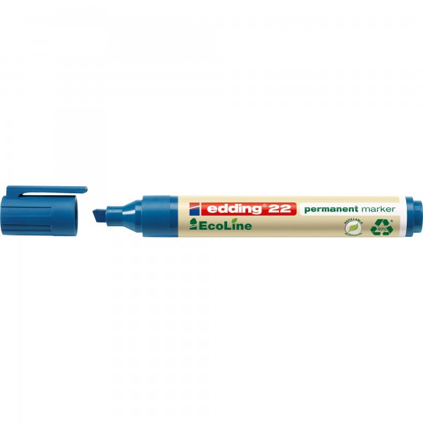 edding Permanentmarker 22 EcoLine 4-22003 1-5mm Keilspitze blau