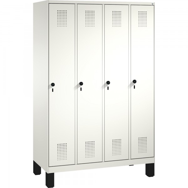 C+P Umkleidespind 4901040S10278 Füße 4Abteile rws/rws