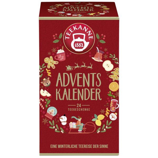 Teekanne Tee Adventskalender sort 24St