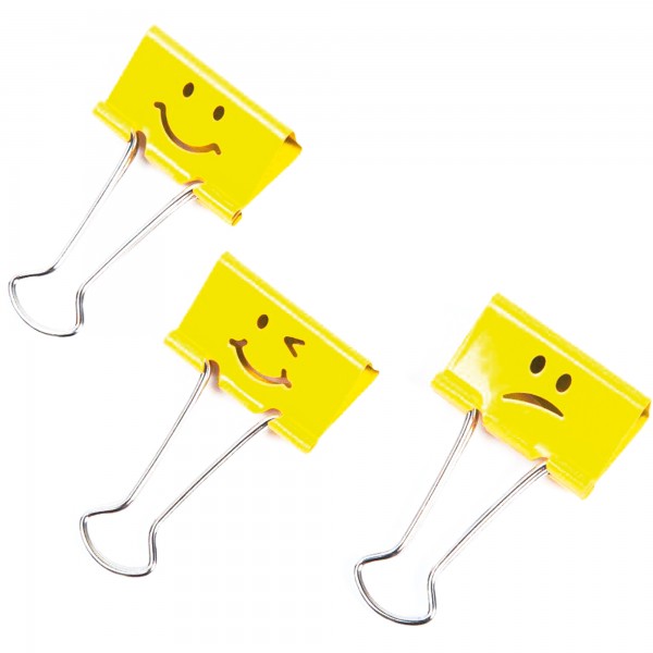 RAPESCO Foldbackklammer Emoji RP1354 32mm gelb