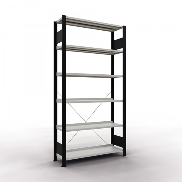 SCHULTE Regal MULTIplus85 36007-S Grund 2.000x1.000x300mm AL sw/l.gr