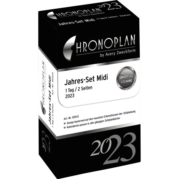 Chronoplan Jahresset 2023 Midi 50533 96x172mm 1T/2S