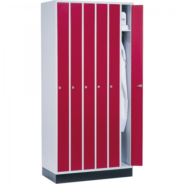 C+P Umkleidespind 8170602S10007 6Abteile lgr/rrt