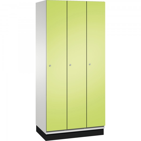C+P Umkleidespind 4510030S10056 Sockel 3Abteile B900mm lgr/cgn