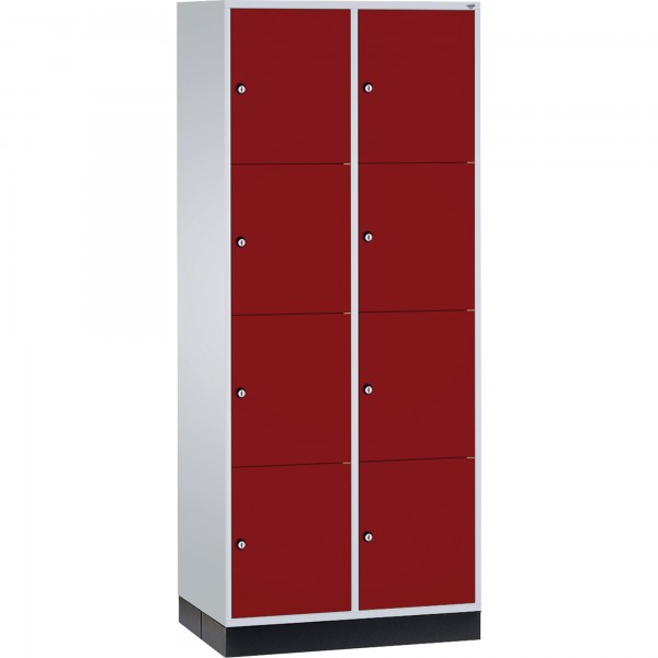C+P Schließf.schrank 8470203S10052 8Fächer 1950x820x600mm lgr/rrt