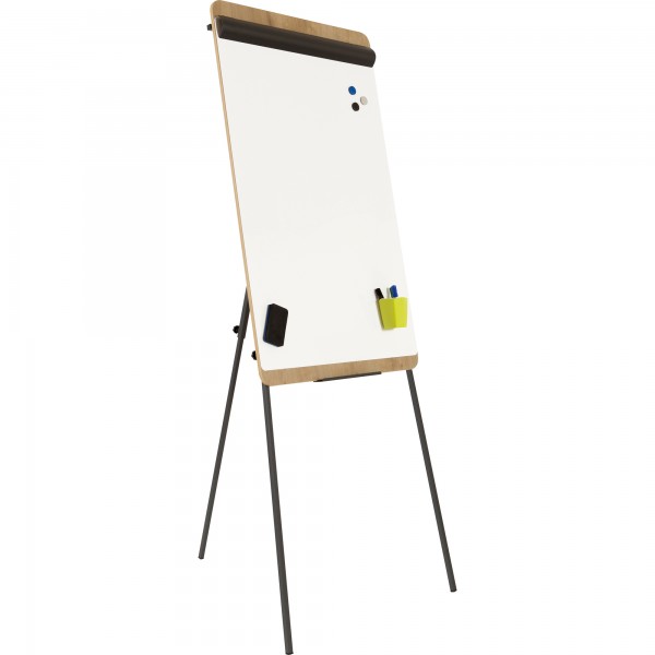 Franken Flipchart FC610H magnethaftend 69x99cm Holzoptik