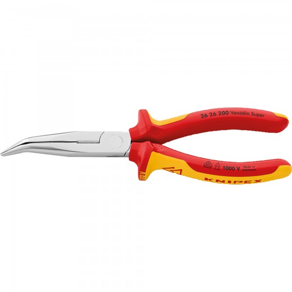 KNIPEX Storchschnabelzange 26 26 200 DIN ISO5745 VDE gewinkelt