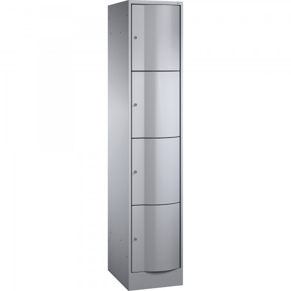 C+P Schließf.schrank 8470172S10027 4Fächer 1950x396x540mm wsalu/wsalu