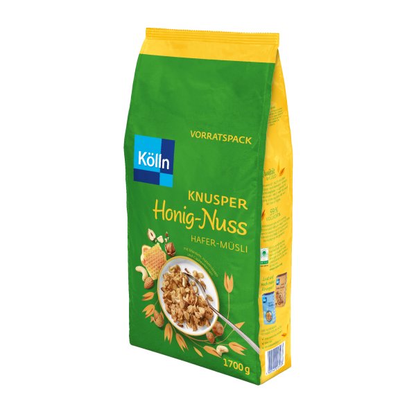 Kölln Müsli Knusper-Honig- Nuss 1.700g 4St
